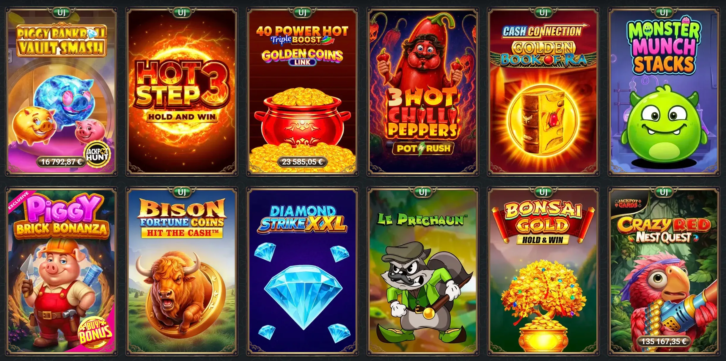 Game collection at Astromania Casino